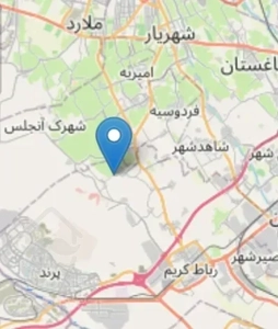 فروش زمین 4500 متر با امکان باغچه ویلا و مسکونی انجم آباد شهریار