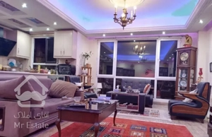 ۹۰ متر فول ۲ خوابه سالن پرده خور