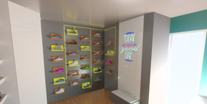 طراحی 3D سه بعدی دکوراسیون کابینت کناف سقف  مغازه