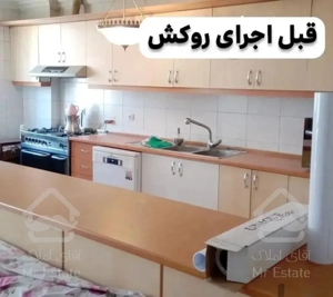 نصب روکش کابینت سفید هایگلس(ضدآب)