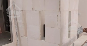 دیوار گچی  پیش ساخته و گچکاری