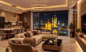 اپارتمان85متری مبله/بهجت/چشم انداز حرم مطهر