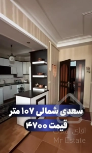 فروش آپارتمان ۱۰۷ متری ۲ خوابه سعدی شمالی