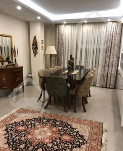 ۱۲۳ متر ۳ خواب فول دیزاین خوش نقشه سالن پرده خور