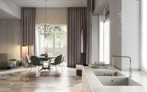 واحد۱۱۰ متری در پروژه برج‌های۲قلو افق در قلب دهکده‌المپیک با ویو ابدی پارک جوانمردان