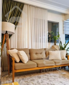 ۷۵ متر، دوخوابه / سالن پرده خور خطی روبه آفتاب