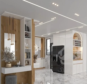 نوساز اعیانی //لابی مجلل اجتماعات// سند دار تجهیز