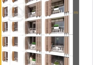 تهاتر واحد ۱۱۳ متری ۳ خواب + ویلا با واحد بزرگتر