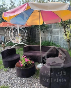 ویلا جنگلی دربست دوخوابه تاب کودک تراس بهداشتی