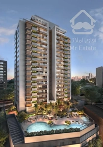 ۱۰۰ متر آپارتمان برج تندیس ۲خواب خوش نقشه نورگیر