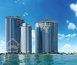 برج دوقلو دید دریا طبقات بالا