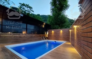 کلبه چوبی جنگلی استخر روباز آب گرم ویودار