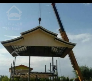 شیروانی خرپا پوشش سقف الاچیق نما لمبه ورق شیروانی