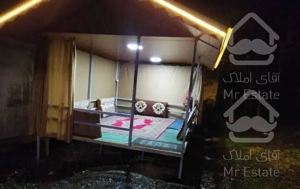 ویلا جنگلی دربستی نزدیک به استخر ماهی با آلاچیق