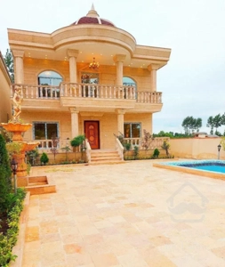 خانه ویلایی ۳۰۰ متر، استخر دار، نما سنگ