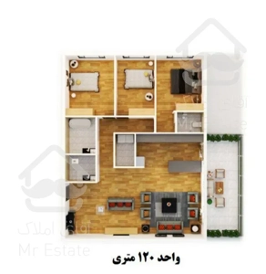 واحد ۷۴متری فول امکانات