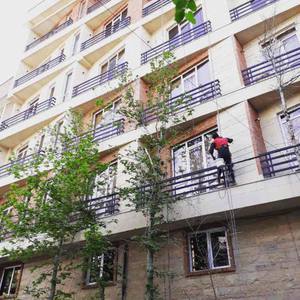 مجري أمور نماي ساختمان بدون داربست باطناب