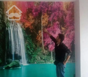 نصب کاغذ دیواری و پوستر و چمن مصنوعی