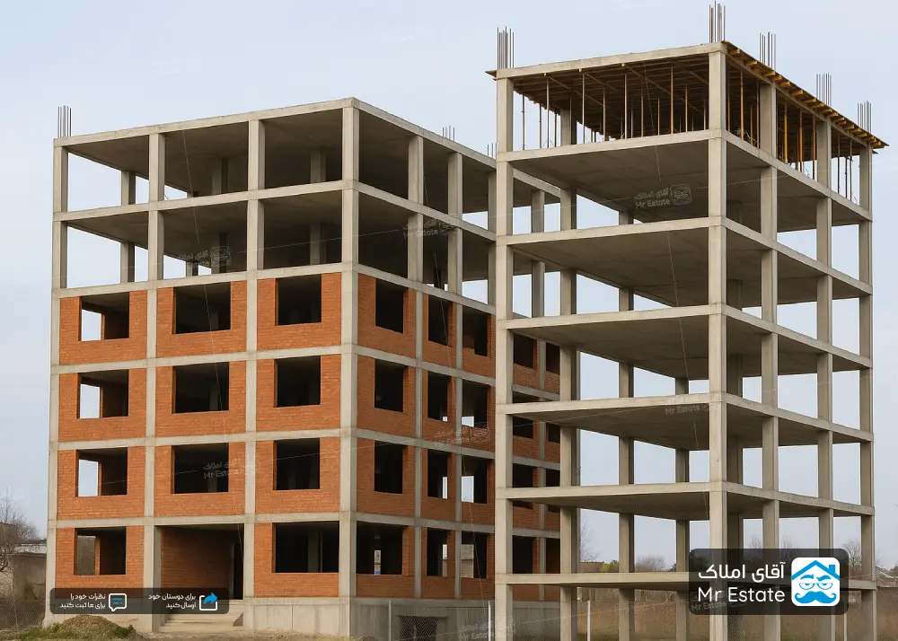 فرق ساختمان نیمه اسکلت با تمام اسکلت چیست؟