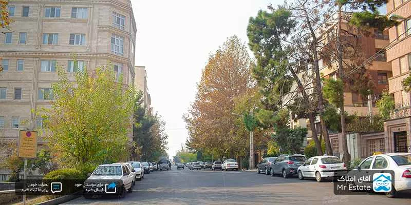 عکس از خیابان های محله گیشا تهران